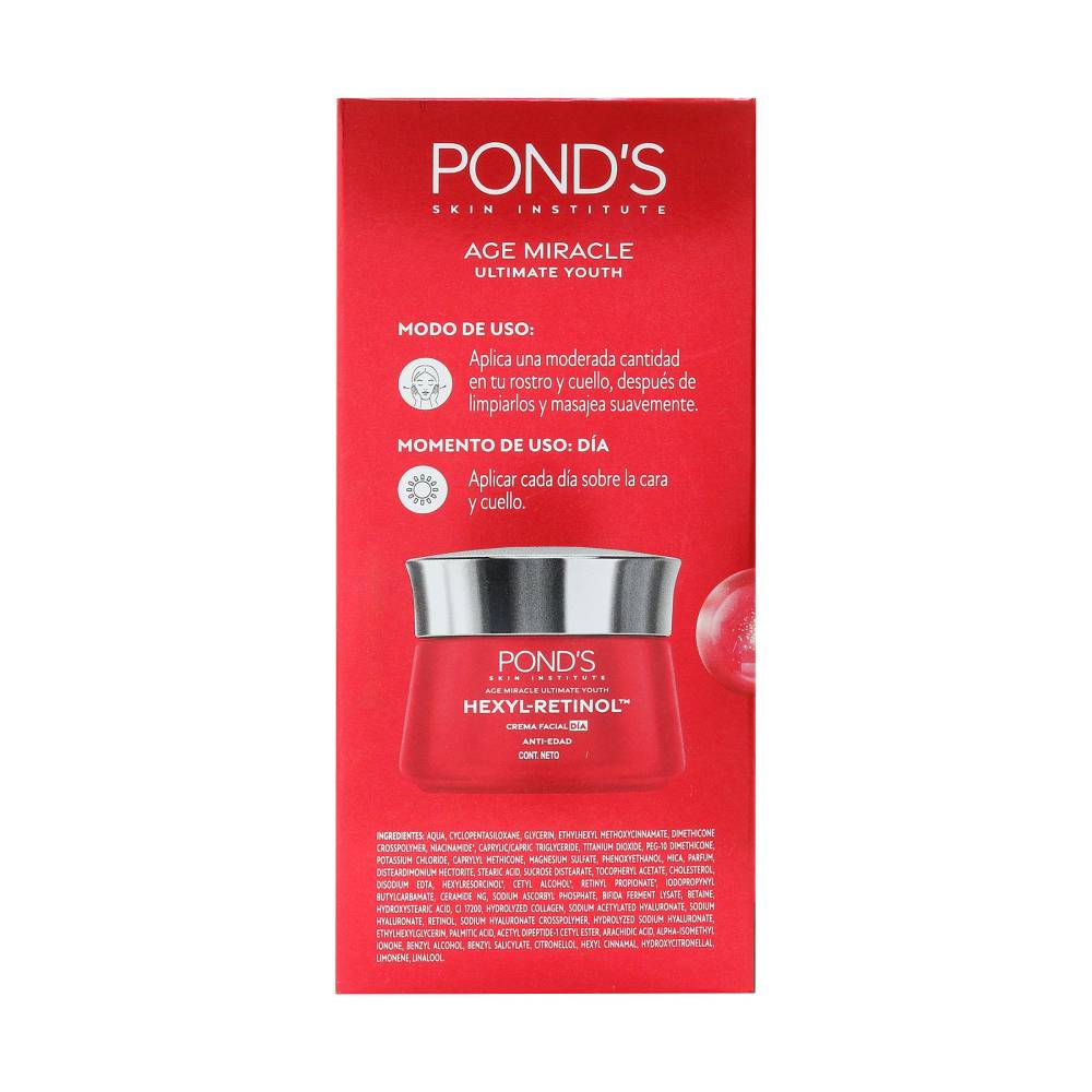 Crema Ponds Age Miracle Día 50 g y Serum Ponds 30 ml - Imagen 3