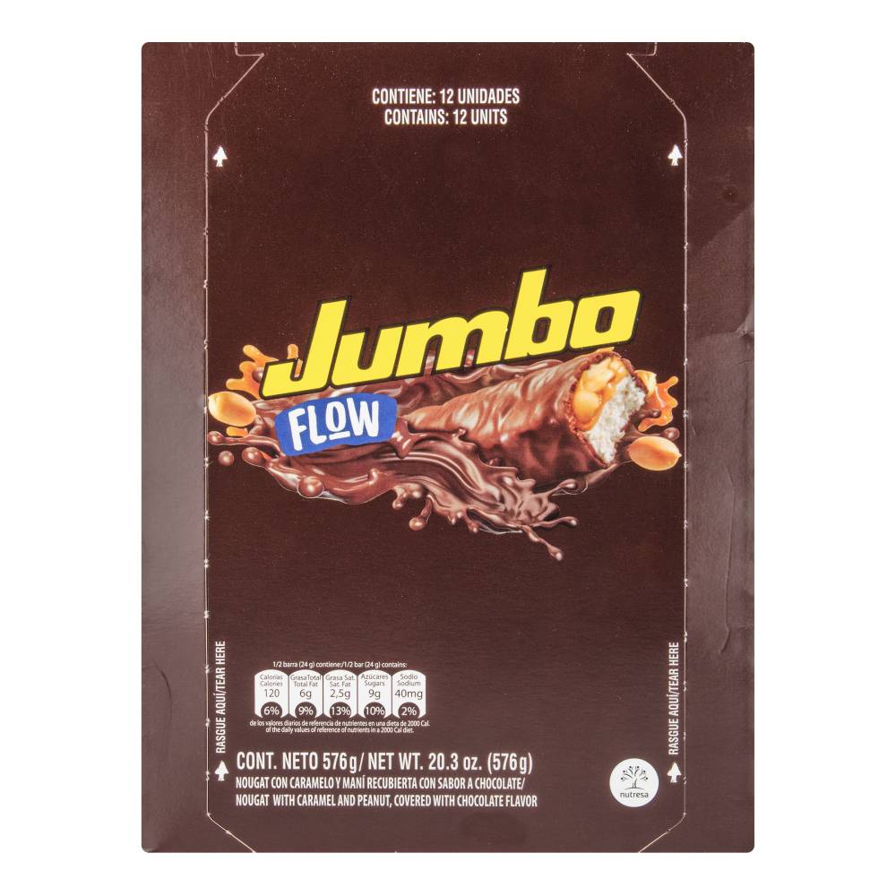 Chocolatina Jumbo Flow 576 g 12 Unidades