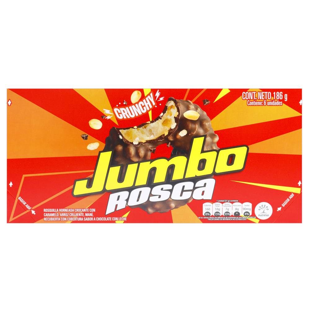 Chocolate Jumbo Rosca 31 g 6 Unidades