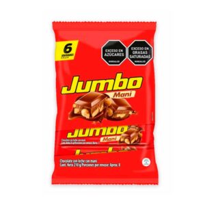 Chocolatina Jumbo Mani 35 g 6 Unidades
