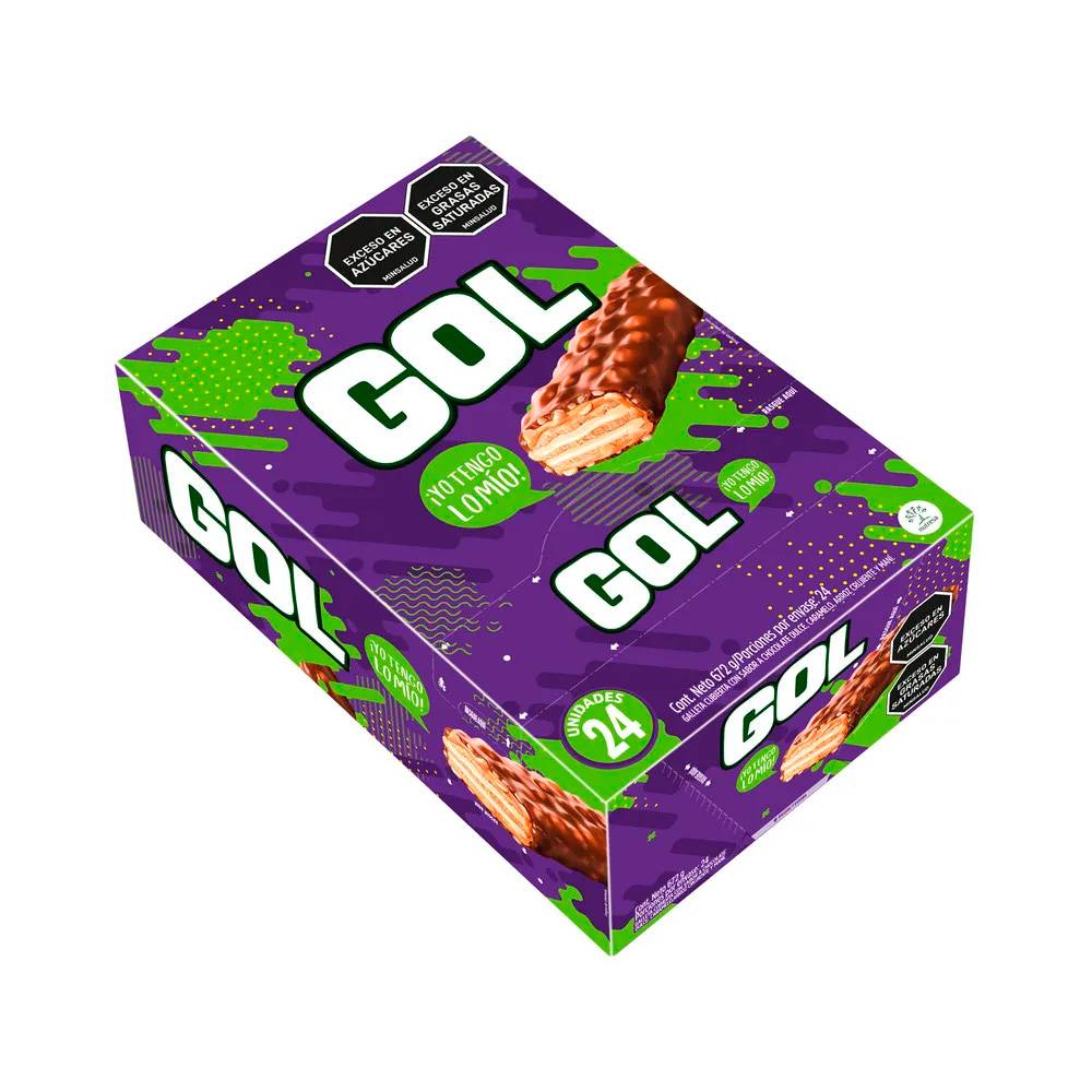 Gol Galletas Cubiertas 672 g 24 Unidades