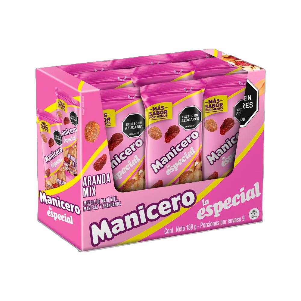 Pasabocas La Especial Manicero Aranda Mix 9 Unidades
