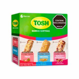 Barras De Cereal Tosh Surtidas 136 g 6 Unidades
