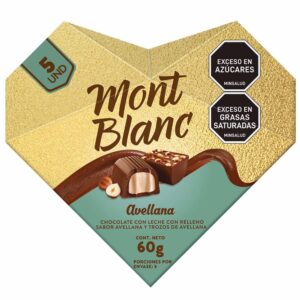 Chocolates Mont Blanc Avellana 60 g 5 Unidades