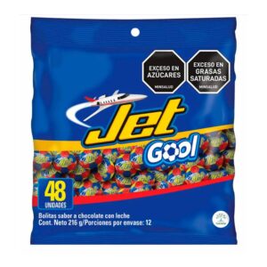 Chocolates Jet Gool Baloncitos 216 g 48 Unidades