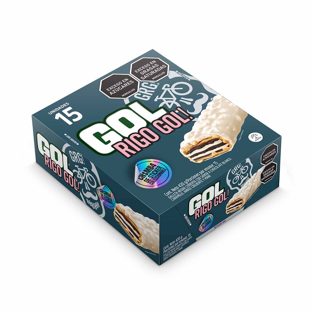 Gol Rigo Gol Galletas Cubiertas 420 g 15 Unidades