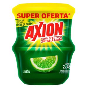 Axion Jabon Lavaplatos Limon 450 g 2 Unidades