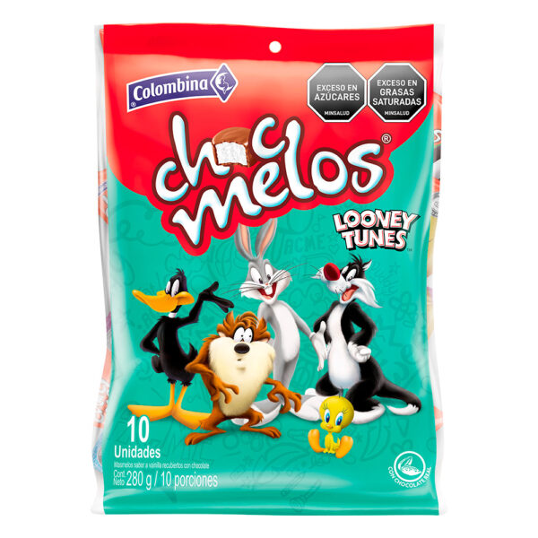 Masmelos Chocmelos Looney Tunes 28 g 10 Unidades