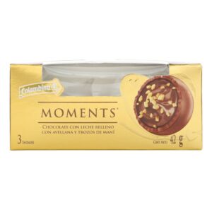 Chocolate Relleno Moments 42 g 3 Unidades