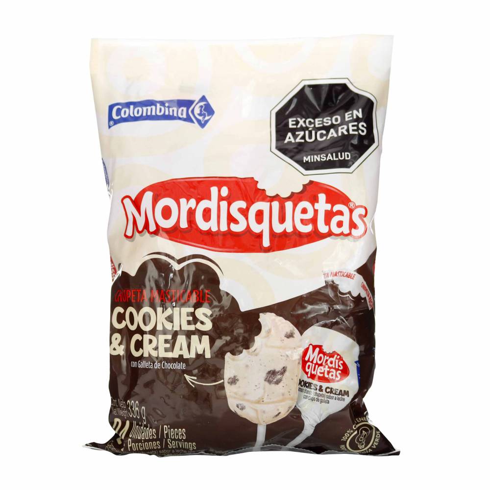 Chupeta Mordisquetas Cookies And Cream 24 Unidades
