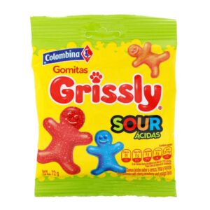 Gomitas Grissly Sour Acidas 72 g