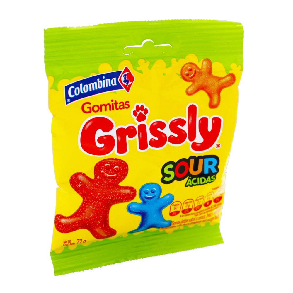 Gomitas Grissly Sour Acidas 72 g - Imagen 3