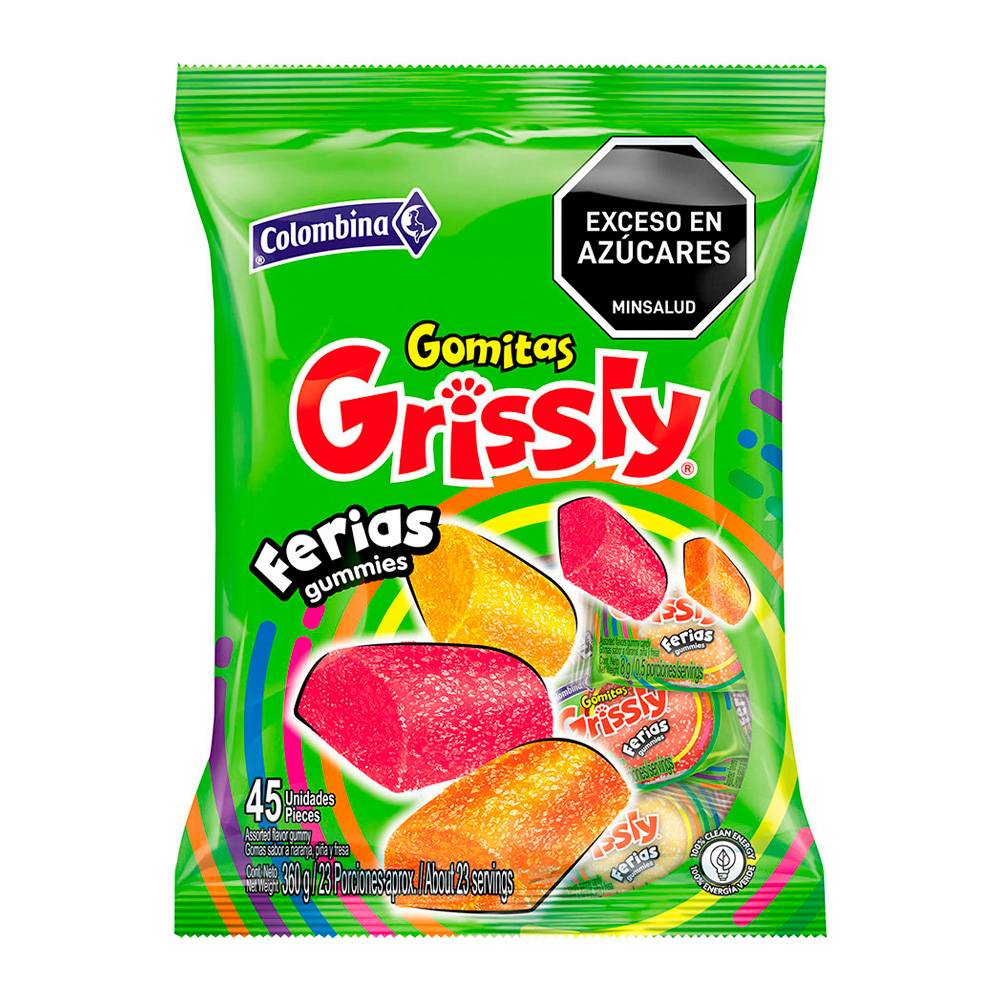Gomitas Grissly Ferias Gummies 45 Unidades