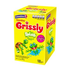 Gomitas Grissly Splash Acidos 100 Unidades