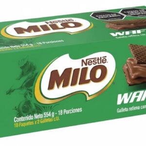 Galleta Wafer Milo Display 18 Unidades