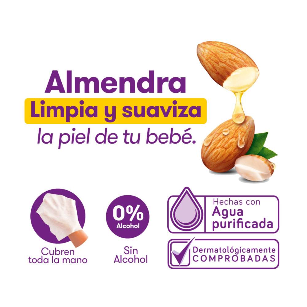 Pañitos Humedos Pequeñin Almendra 70 Unidades - Imagen 4