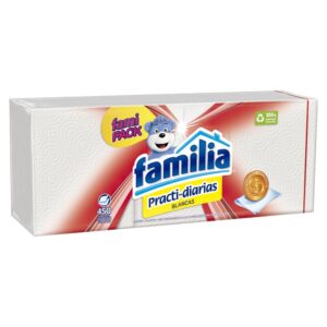 Servilletas Familia Practi Diarias Blancas 450 Unidades