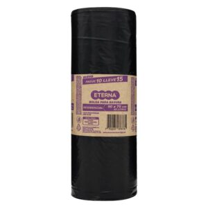 Bolsa Para Basura Residencial Negra 15 Unidades