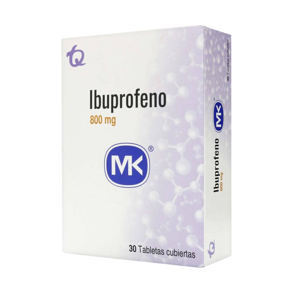 Ibuprofeno 800 mg 30 Tabletas Mk - Imagen 2