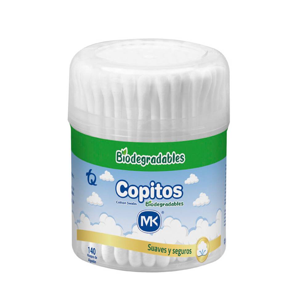 Copitos Biodegradables Suaves y Seguros MK 140 Unidades