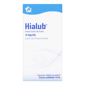 Hialub Gotas Oculares Con 4 Mg Hialuronato De Sodio 10 Ml