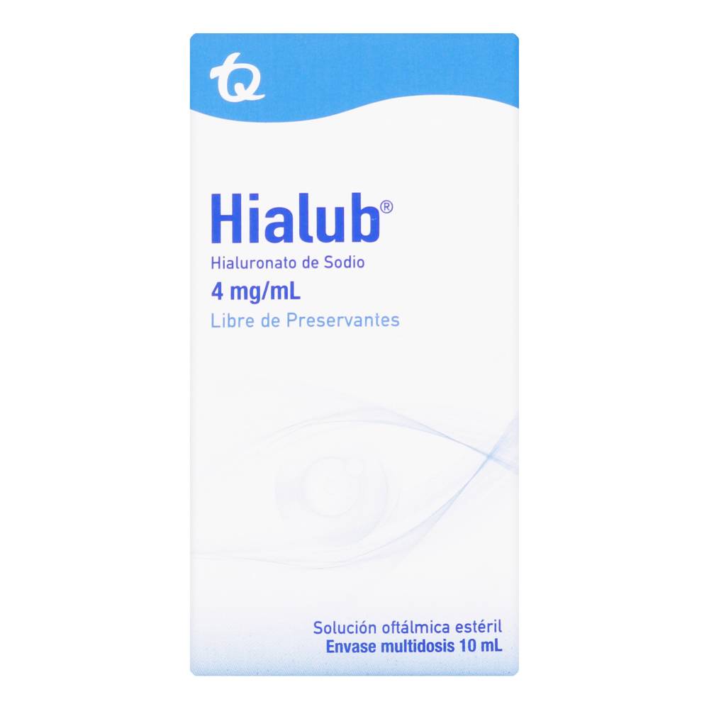 Hialub Gotas Oculares Con 4 Mg Hialuronato De Sodio 10 Ml