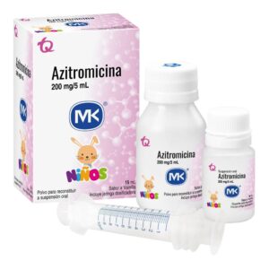 Azitromicina 200mg/5ml Suspension Oral 15 Ml Mk