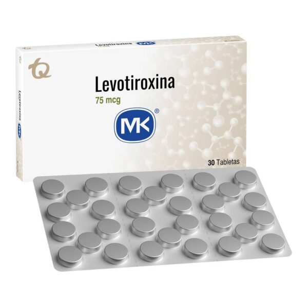 Levotiroxina 75 Mcg 30 Tabletas Mk