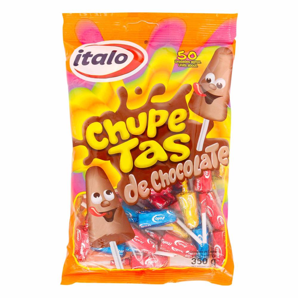 Chupetas De Chocolate Italo 50 Unidades