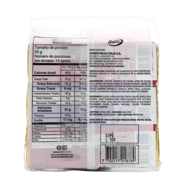 Chocolatinas Italo Surtidas 276 g 6 Unidades - Imagen 2