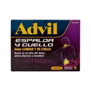 Advil Liquid Fill Para Dolor De Espalda y Cuello 5 Capsulas
