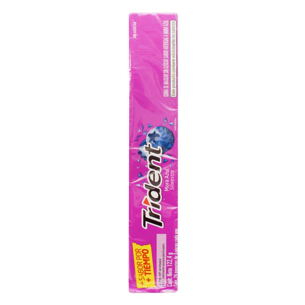 Chicles Trident Mora Azul Display 24 Unidades - Imagen 2