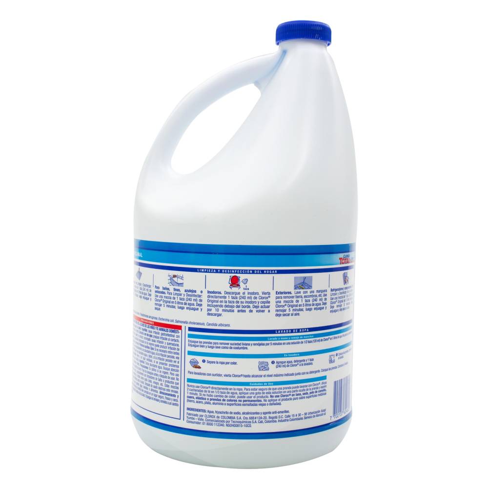 Clortex Clorox Blanqueador Original Triple Accion 3800 ml - Drogueria Farmaweb
