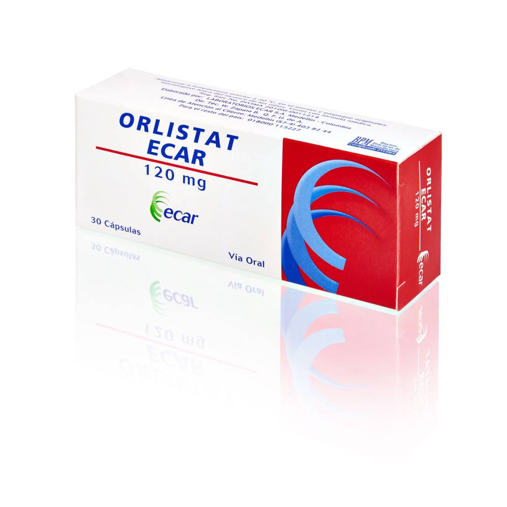 Orlistat 120 mg 30 Cápsulas Ecar - Imagen 2