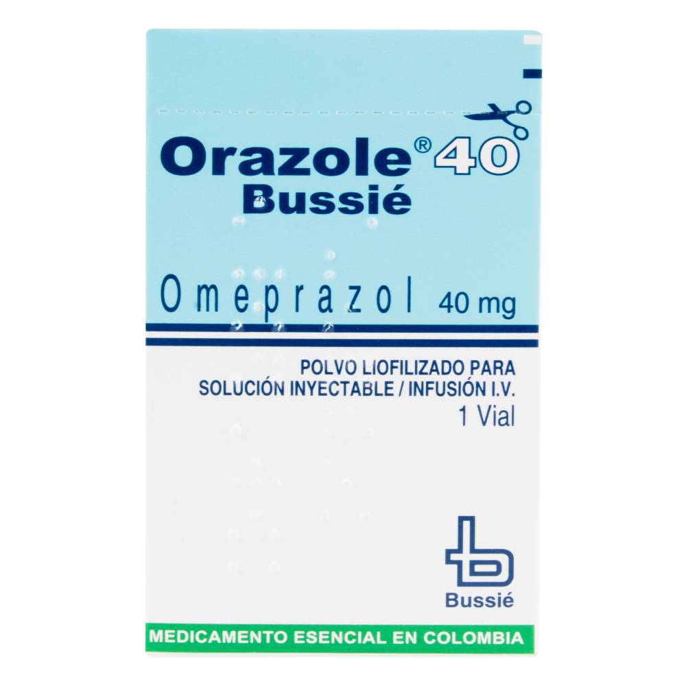 Orazole 40 mg Infucion 1 Ampolla Omeprazol