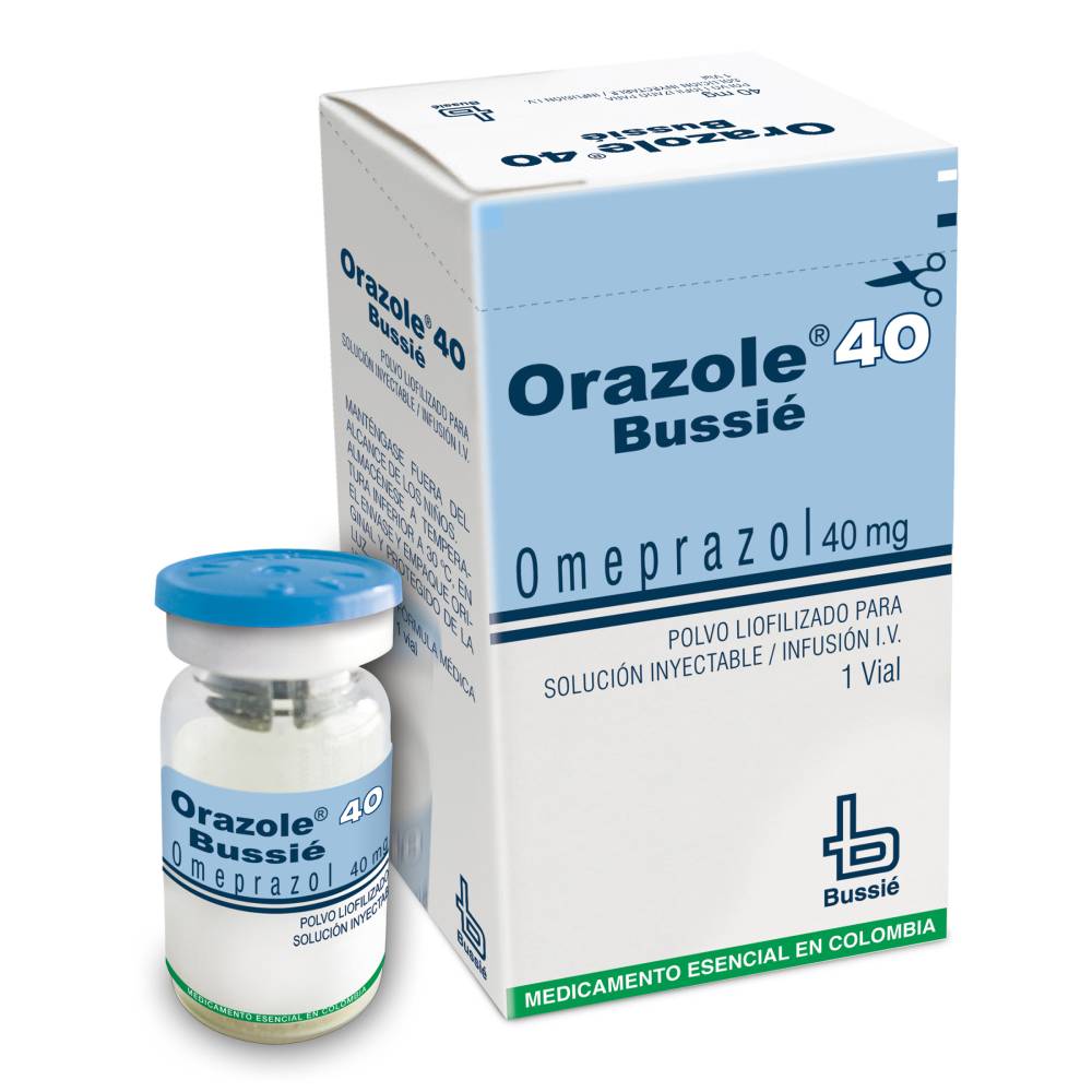 Orazole 40 mg Infucion 1 Ampolla Omeprazol - Imagen 2