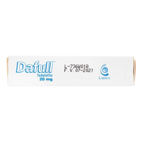 Dafull 20 mg 2 Tabletas Tadalafil - Imagen 2