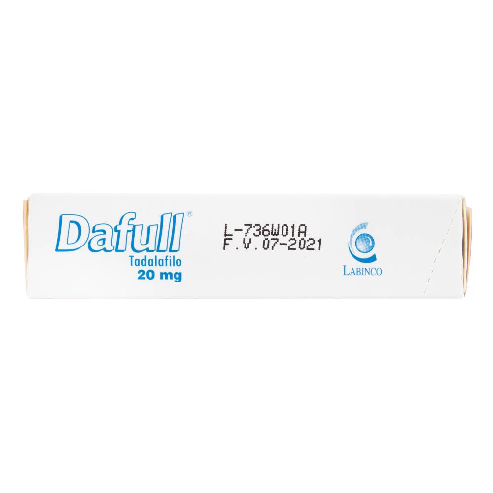 Dafull 20 mg 2 Tabletas Tadalafil - Imagen 2