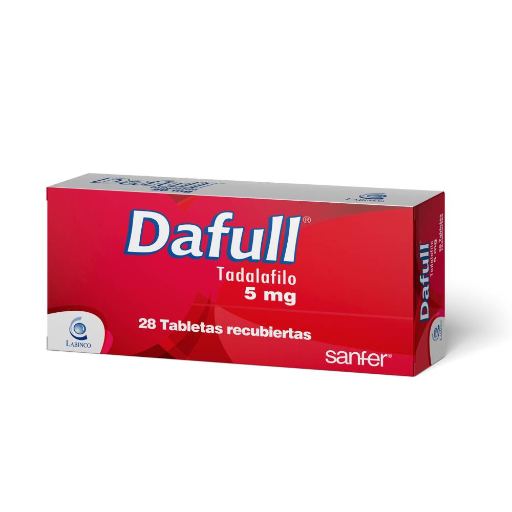 Dafull 5 mg 28 Tabletas Tadalafil - Imagen 2