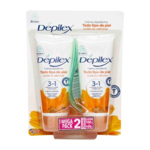 Crema Depilex 3 en 1 Todo Tipo De Piel 100 g 2 Unidades