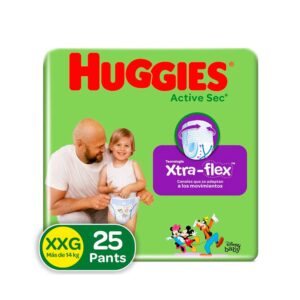 Pañales Pants Huggies Action Sec Etapa 5 Xxg 25 Unidades
