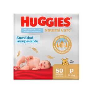 Pañales Huggies Natural Care Etapa 1 P 50 Unidades