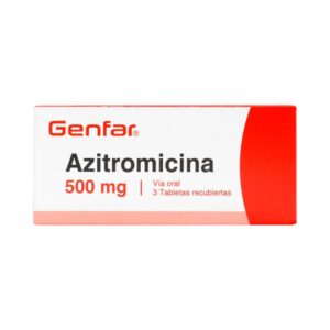 Azitromicina 500 mg 3 Tabletas Genfar