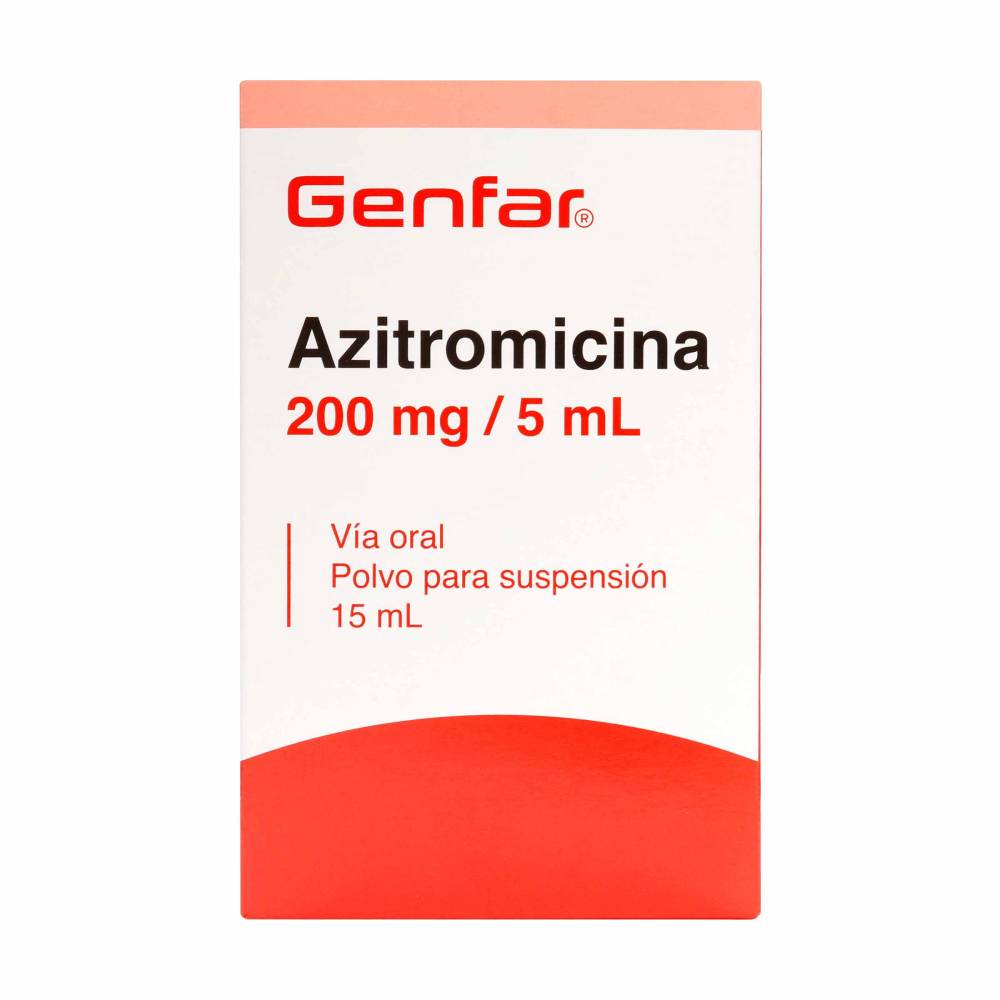 Azitromicina 200 mg Suspension 15 Ml Genfar