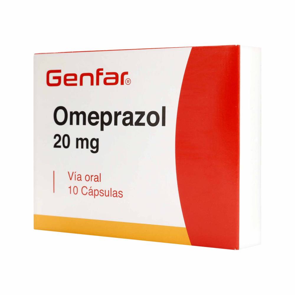 Omeprazol 20 mg 10 Cápsulas Genfar - Imagen 2