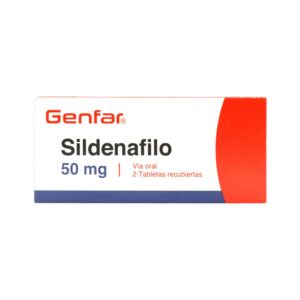 Sildenafil 50 mg 2 Tabletas Genfar