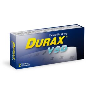 Durax Vsd 20 mg 2 Tabletas Tadalafil