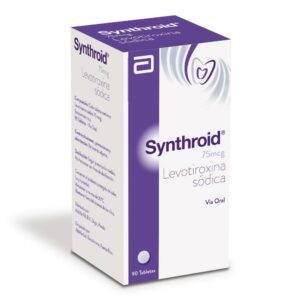 Synthroid 75 Mcg 90 Tabletas Levotiroxina Sodica