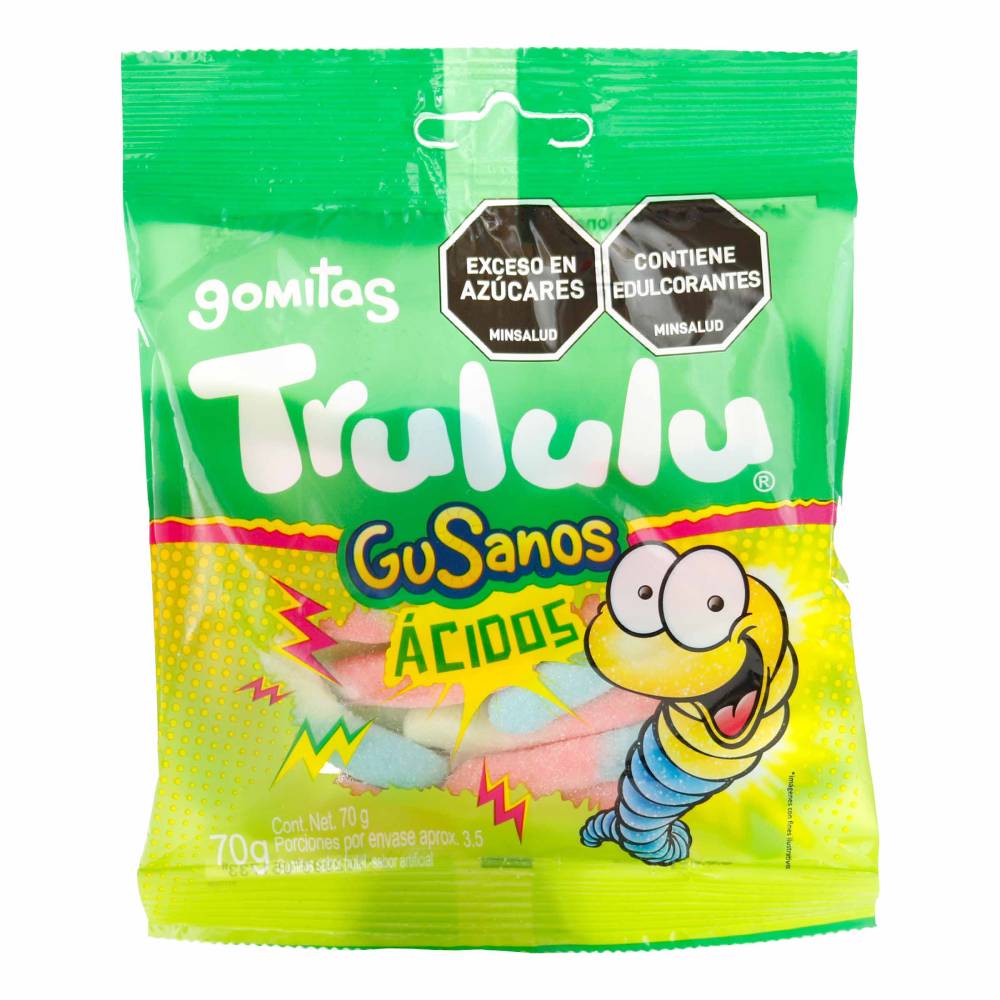 Gomitas Trululu Gusanos Acidos 70 g