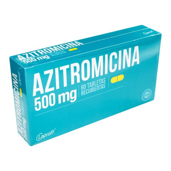 Azitromicina 500 mg 60 Tabletas Laproff - Imagen 2